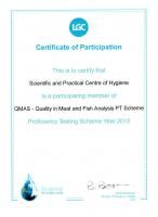 Certificate of Participation (QMAS 2015)